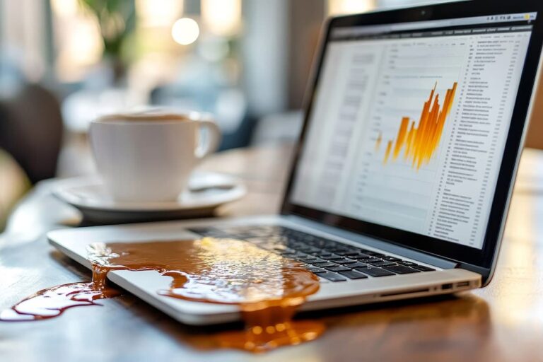 spilled liquid on laptop solution