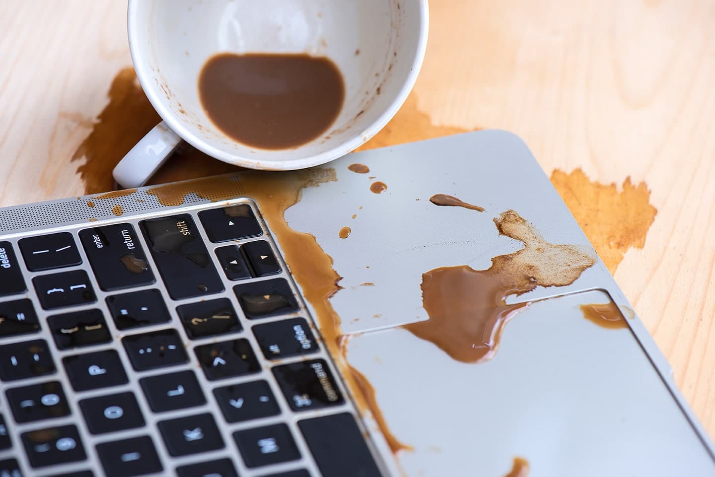 fix spill on laptop